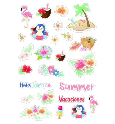 Die Cuts Digital Tropical