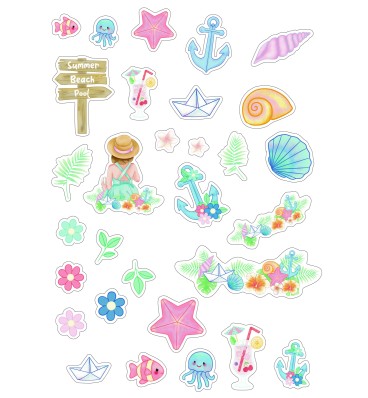 Die Cuts Digital Tropical