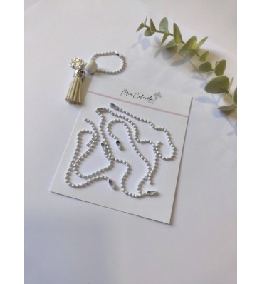 Ball Chain Set White