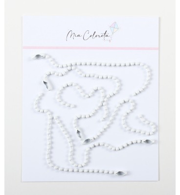 Ball Chain Set White