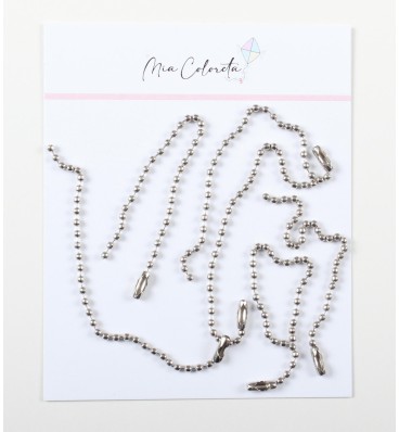 Ball Chain Set Silver